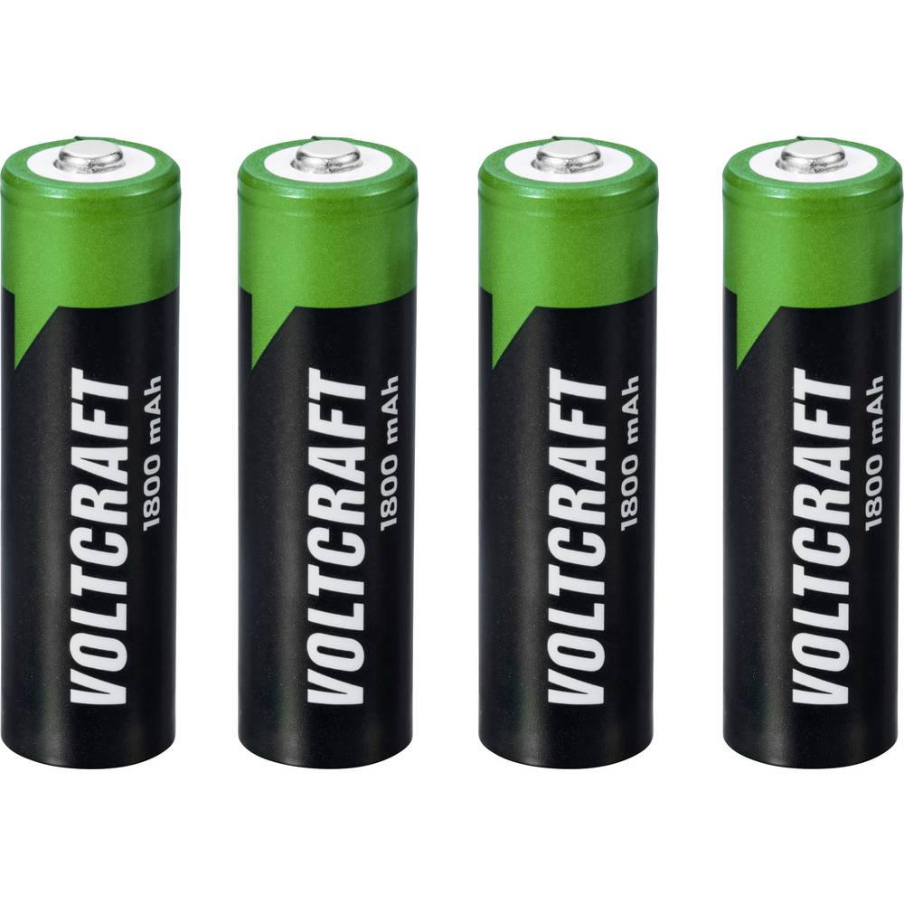 VOLTCRAFT HR06 Oplaadbare AA batterij (penlite) NiMH 1800 mAh 1.2 V 4 stuk(s)