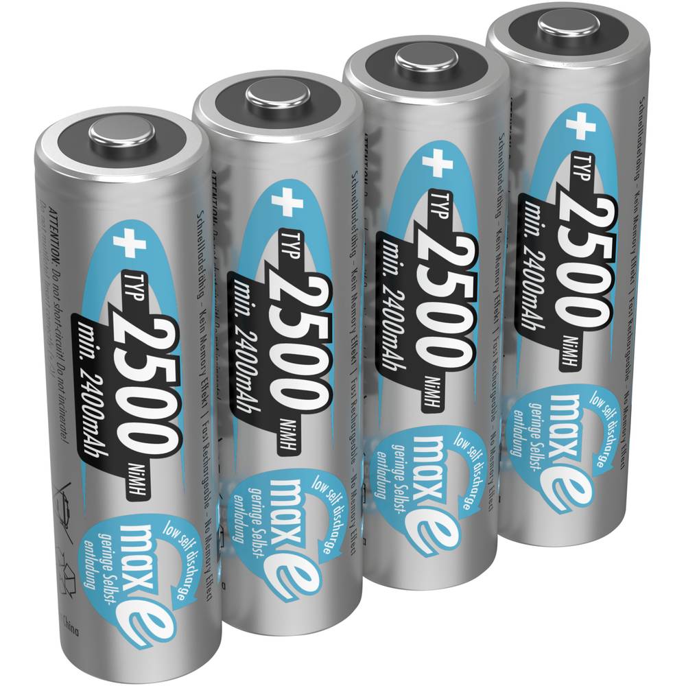 Ansmann maxE HR06 Oplaadbare AA batterij (penlite) NiMH 2500 mAh 1.2 V 4 stuk(s)