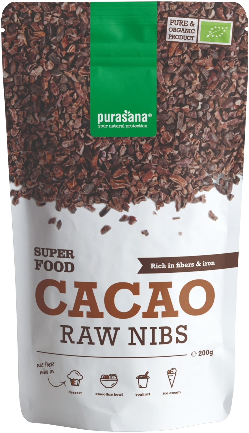 Purasana Vegan Cacao Raw Nibs