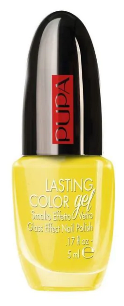 Kapperskorting Pupa Milano Lasting Color Gel Glass Effect Nail Polish Sunny Yellow 5ml