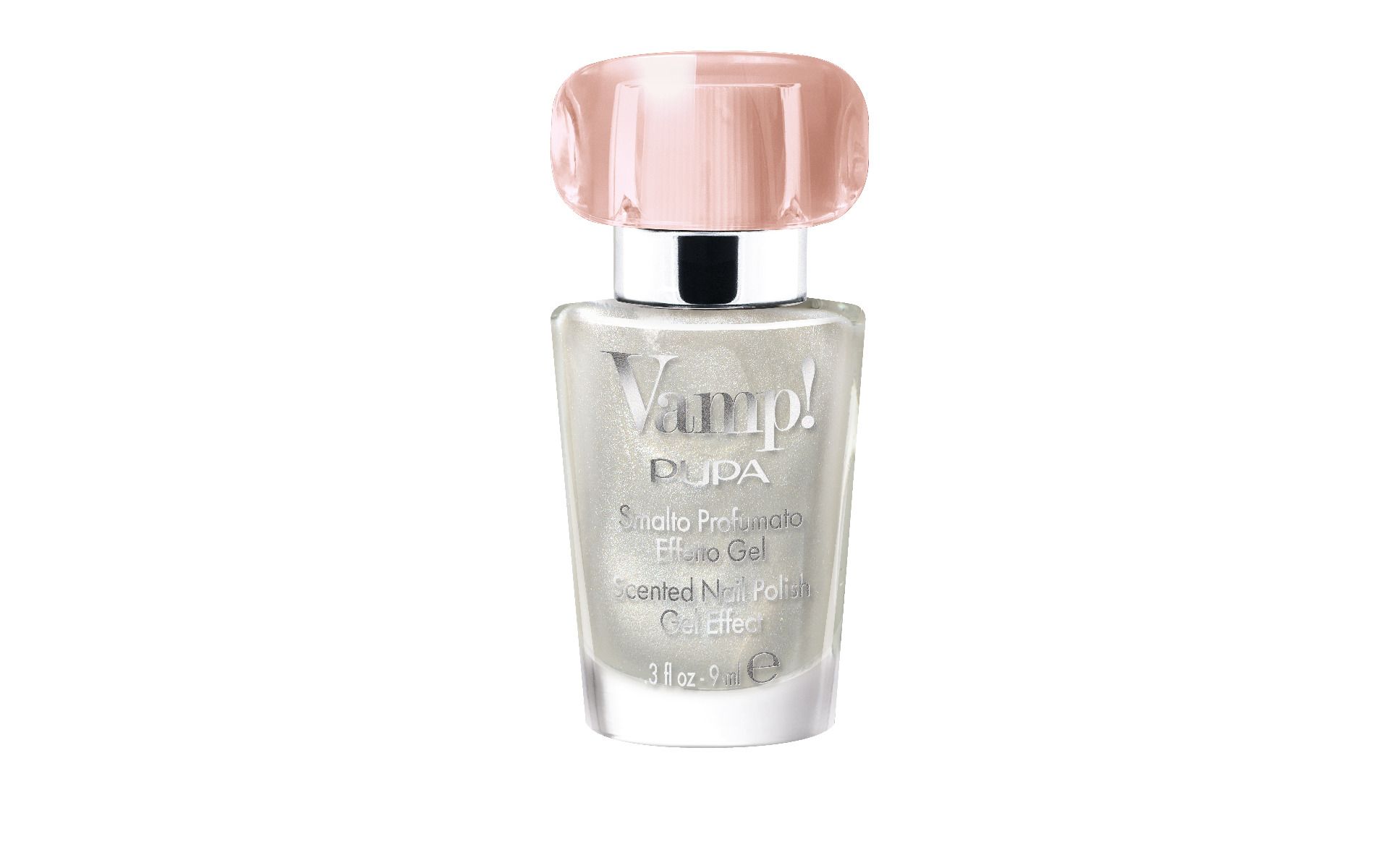 Pupa Milano Vamp! Scented Nail Polish Gel Effect 125-White Snow 9ml