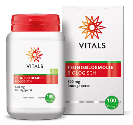 Vitals Teunisbloemolie biologisch 100 softgels