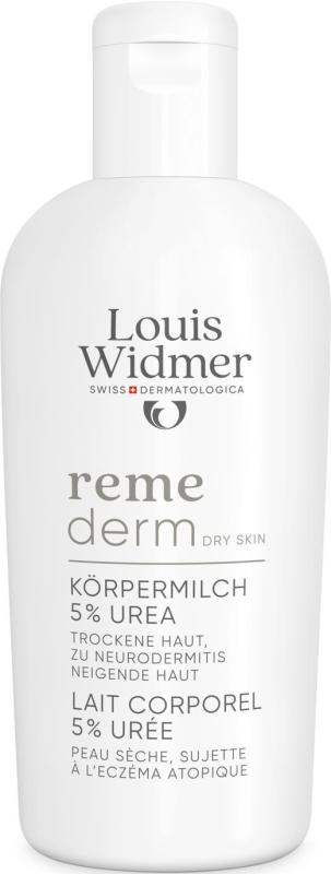 Louis Widmer Remederm lichaamsmelk 5 % ureum licht geparfumeerd 200 ML