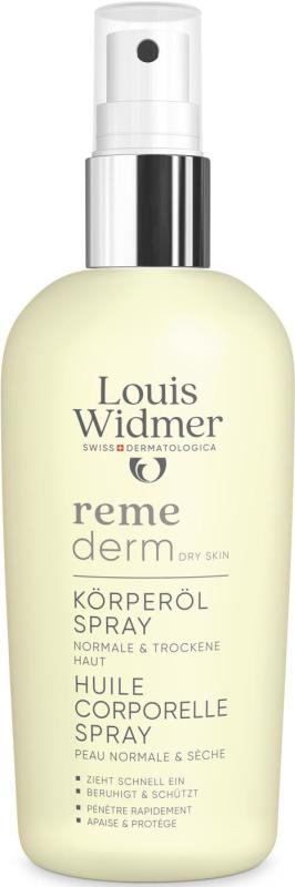Louis Widmer Remederm lichaamsolie spray licht geparfumeerd 150 ML