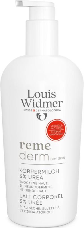 Louis Widmer Remederm lichaamsmelk 5% ureum value pack licht geparfumeerd 400 ML