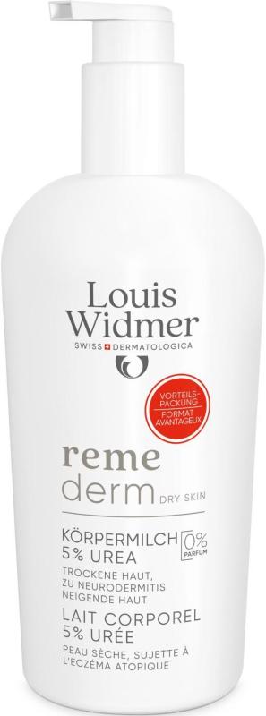 Louis Widmer Remederm lichaamsmelk 5 % ureum zonder parfum 400 ML