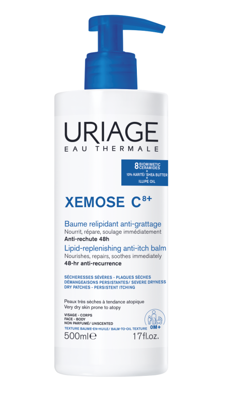 Uriage Xemose c8+ vetinbrengende balsem tegen jeuk 500 ml