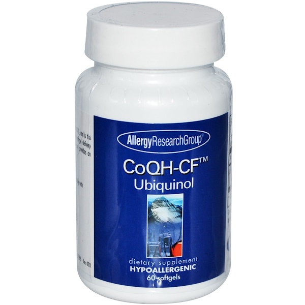 Allergy Research Group CoQH-CF Ubiquinol (60 Softgels) - 