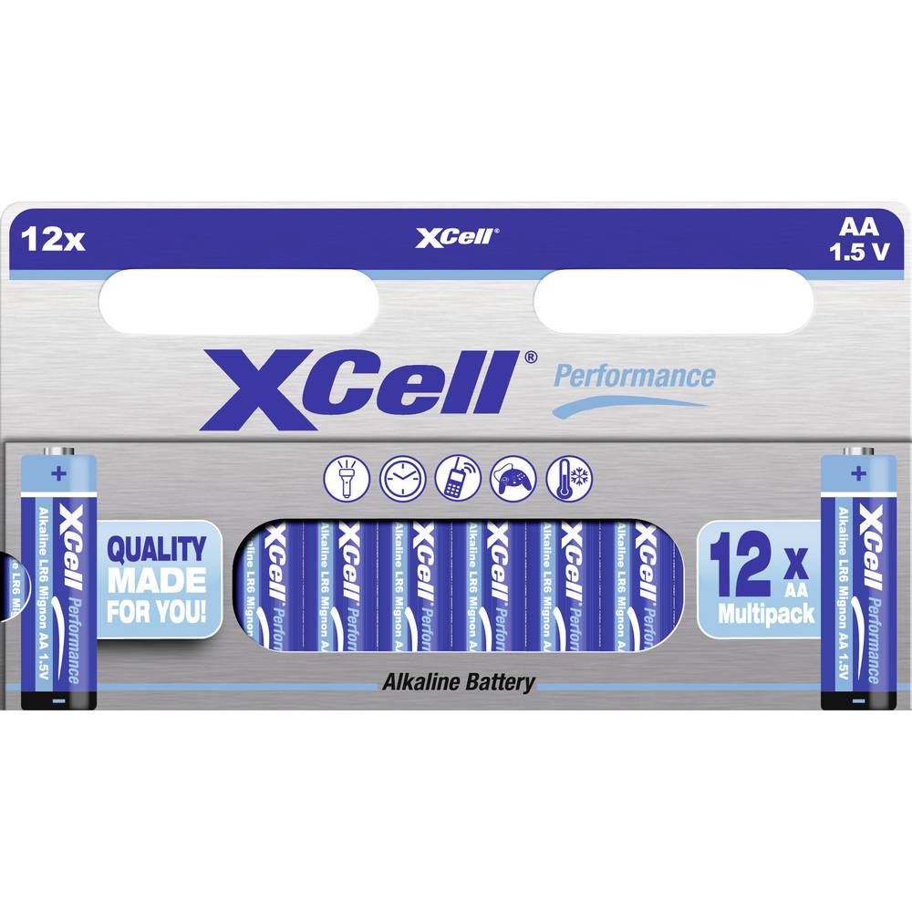 XCell AA batterij (penlite) Alkaline 1.5 V 12 stuk(s)