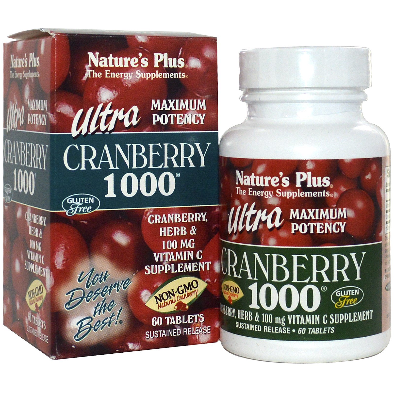 Nature's Plus Ultra Cranberry 1000 (60 Tablets) - 