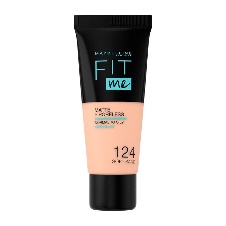 Maybelline Fit me matte & poreless foundation 124 soft sand 1st