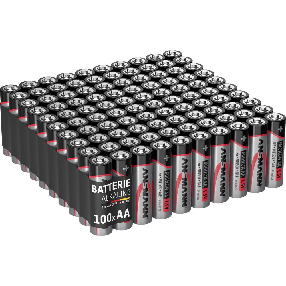 Ansmann Mignon AA LR6 100er Box AA batterij (penlite) Alkaline 1.5 V 100 stuk(s)