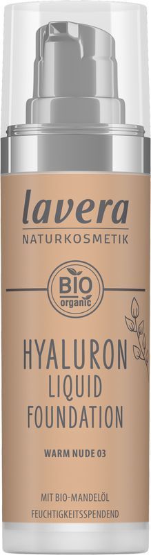 Lavera Hyaluron liquid foundation warm nude 03 bio 30 ML