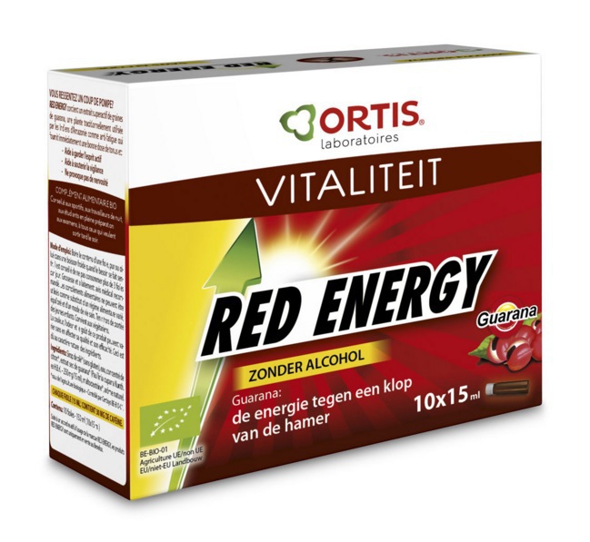 Ortis Red energy alcoholvrij 10x15ml 10 stuks