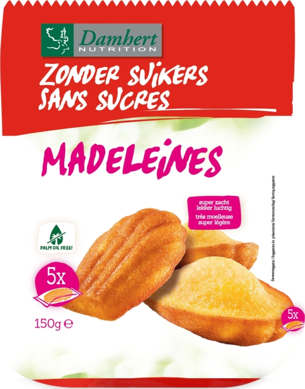 Damhert Madeleines zonder suiker 150G