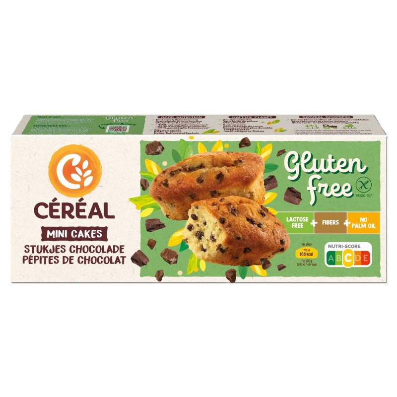 Céréal Cake mini choco glutenvrij lactosevrij 230 gram