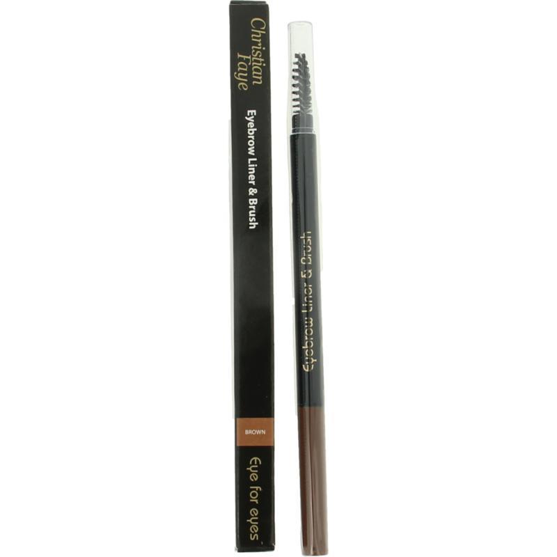 Christian Faye Eyebrow Liner Brush  - Browliners Eyebrow Liner & Brush Brown
