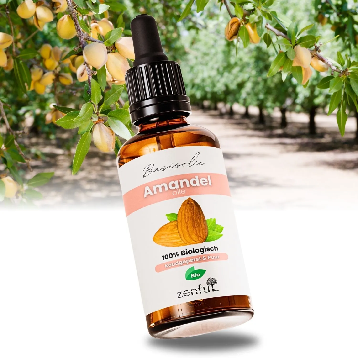 Zenful Amandelolie (zoet) - Biologisch, Puur & Koudgeperst