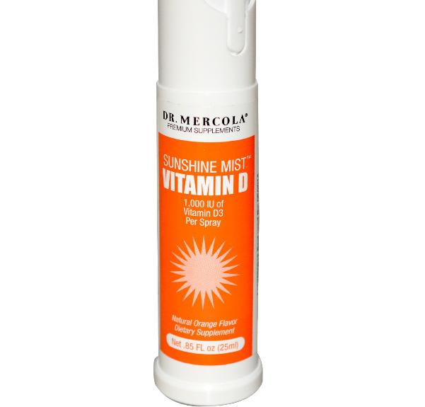 Dr. Mercola Vitamine D3 Spray, Sunshine Mist, 1000 IE - 