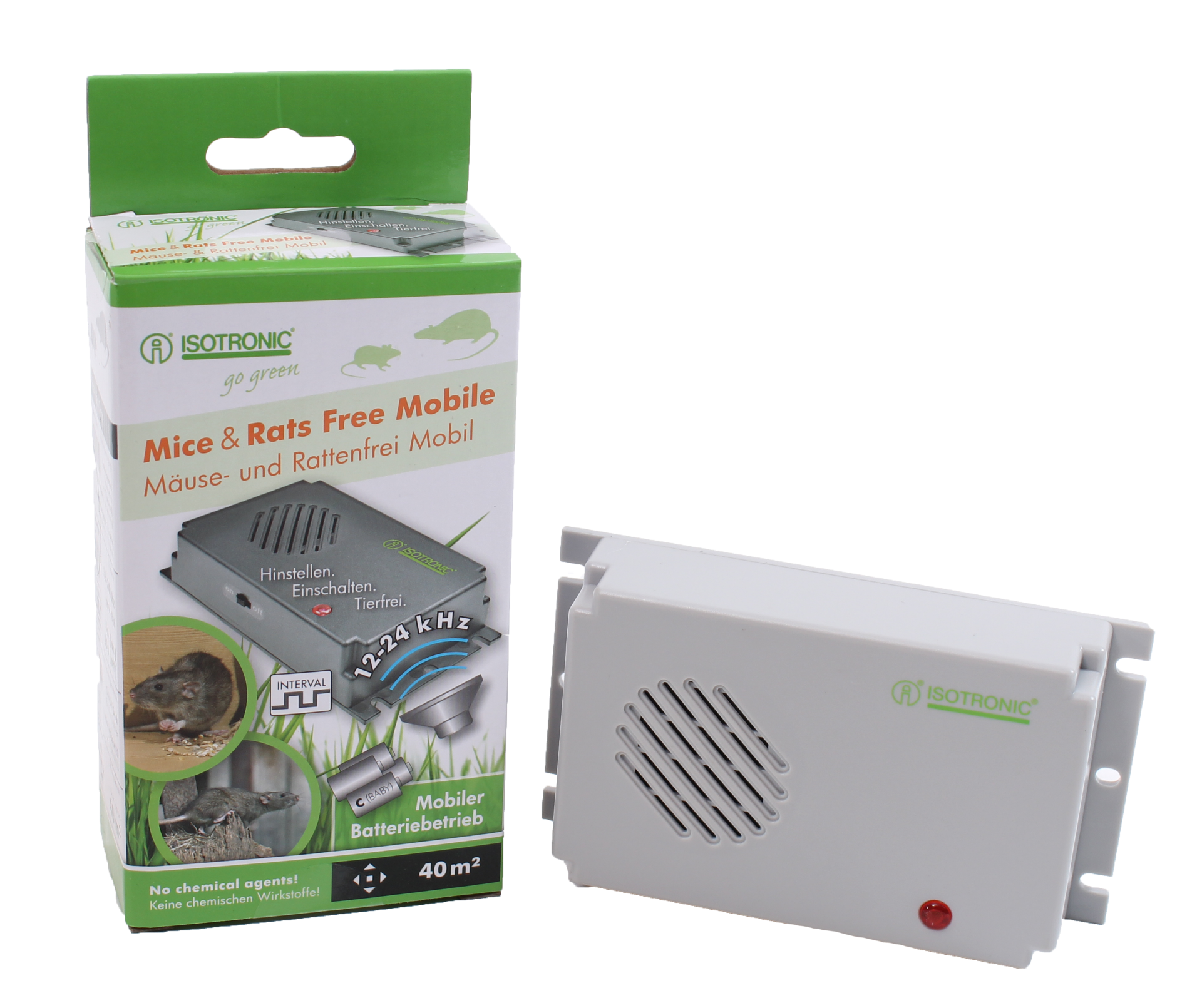 Isotronic Ongedierteverjager muizen ratten mobiel