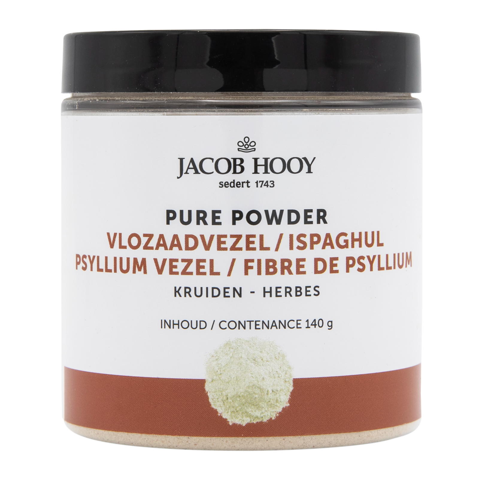 Jacob Hooy Pure Powder Vlozaadvezel Poeder