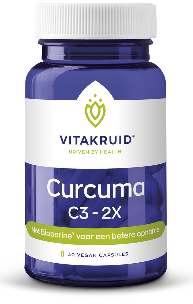 Vitakruid Curcuma C3-2X (95% curcuminoïden) met Bioperine 30