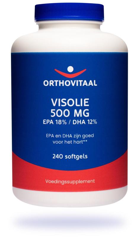 Orthovitaal Visolie 500mg epa 18% dha 12% 240sft