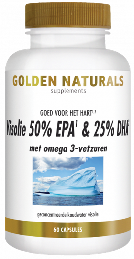 Golden Naturals Visolie 50% epa 25% dha 60 softgel capsules