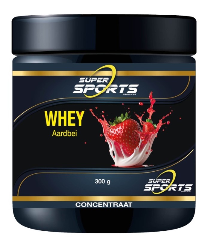 Super Sports Products Whey proteine aardbei 300 G