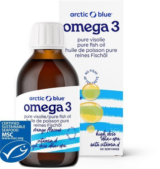 Arctic Blue Pure arctische visolie met vitamine d 250 ML