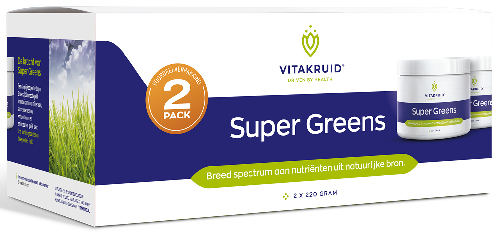 Vitakruid Super Greens 2-Pack oa probiotica & enzymen