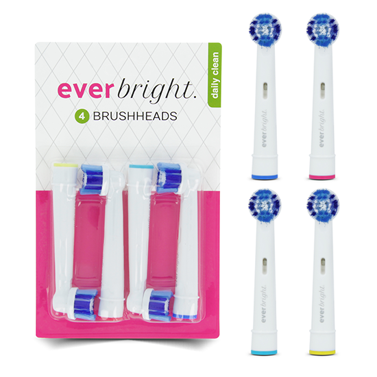 Everbright. Everbright DailyClean opzetborstels - 4 stuks