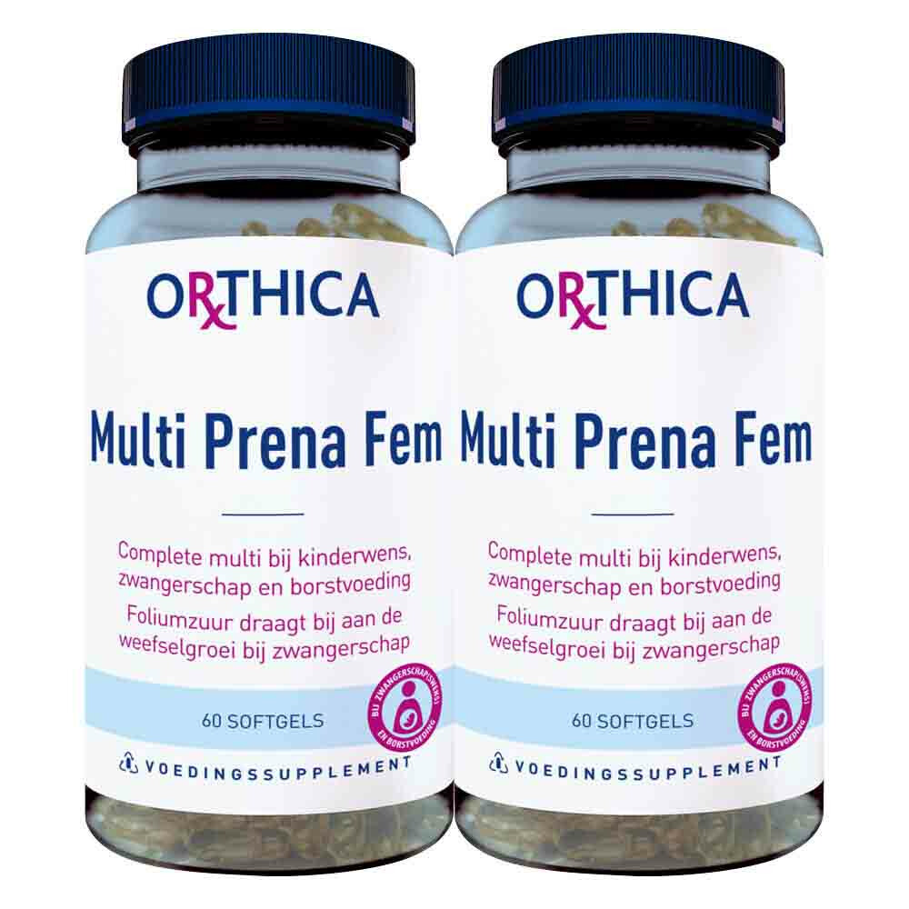 Orthica Gratis Verzending: 2x  Multi Prena Fem 60 softgels