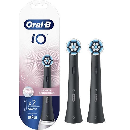 Oral-B iO Gentle Care Black opzetborstels - 2 stuks