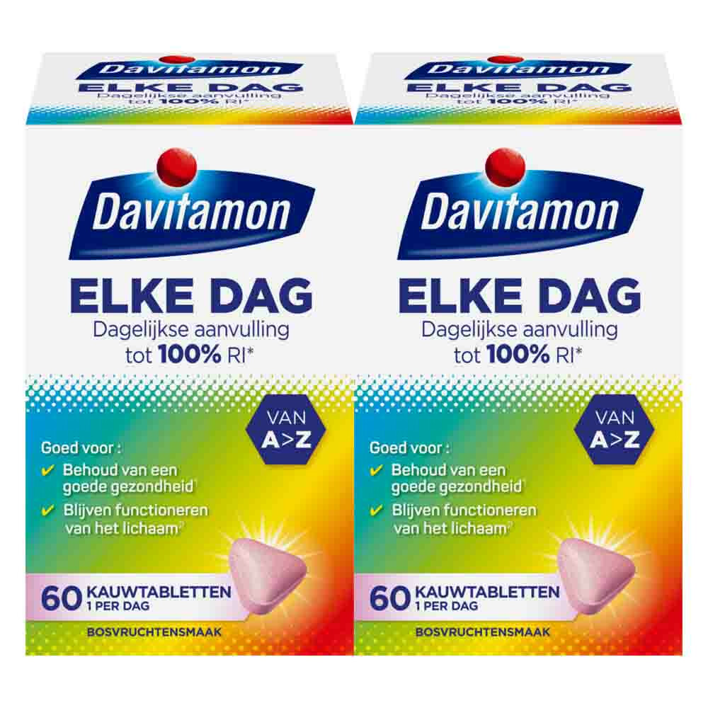 Davitamon Gratis Verzending: 2x  Elke Dag 60 kauwtabletten