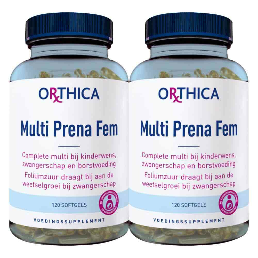 Orthica Gratis Verzending: 2x  Multi Prena Fem 120 softgels