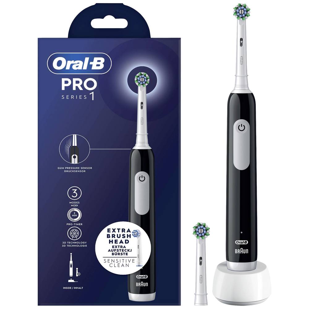 Oral-B Pro Clean + Travel Case - Black PRO 1 Elektrische tandenborstel Zwart
