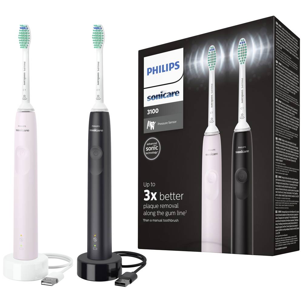 Philips Bodycare Serie 3100 HX3675/15 Elektrische tandenborstel Zwart, Wit