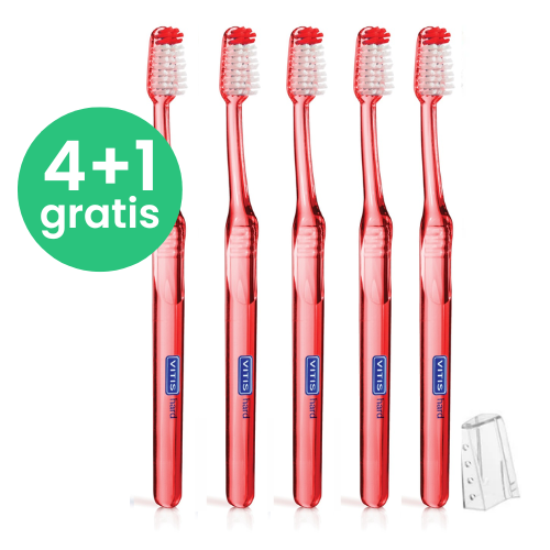 VITIS Hard Tandenborstel 4+1 Gratis
