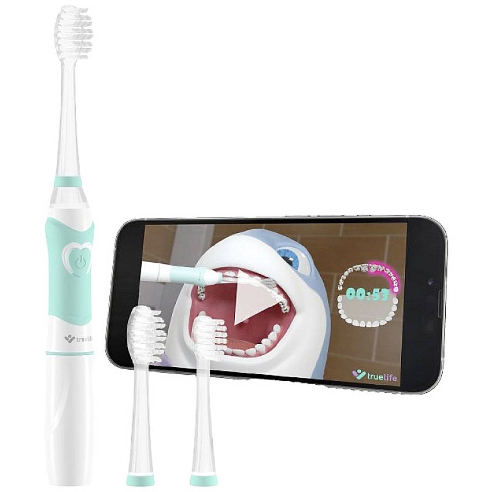 Truelife SonicBrush Kid G TLSBKG Elektrische tandenborstel Wit, Turquoise