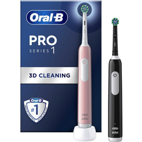 Oral-B PRO Series 1 Black + Extra Body Pink