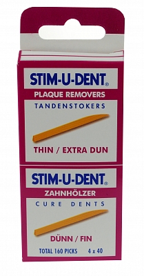 Stimudent Stim-U-Dent Tanden Stokers Dun/Extra Dun 160st