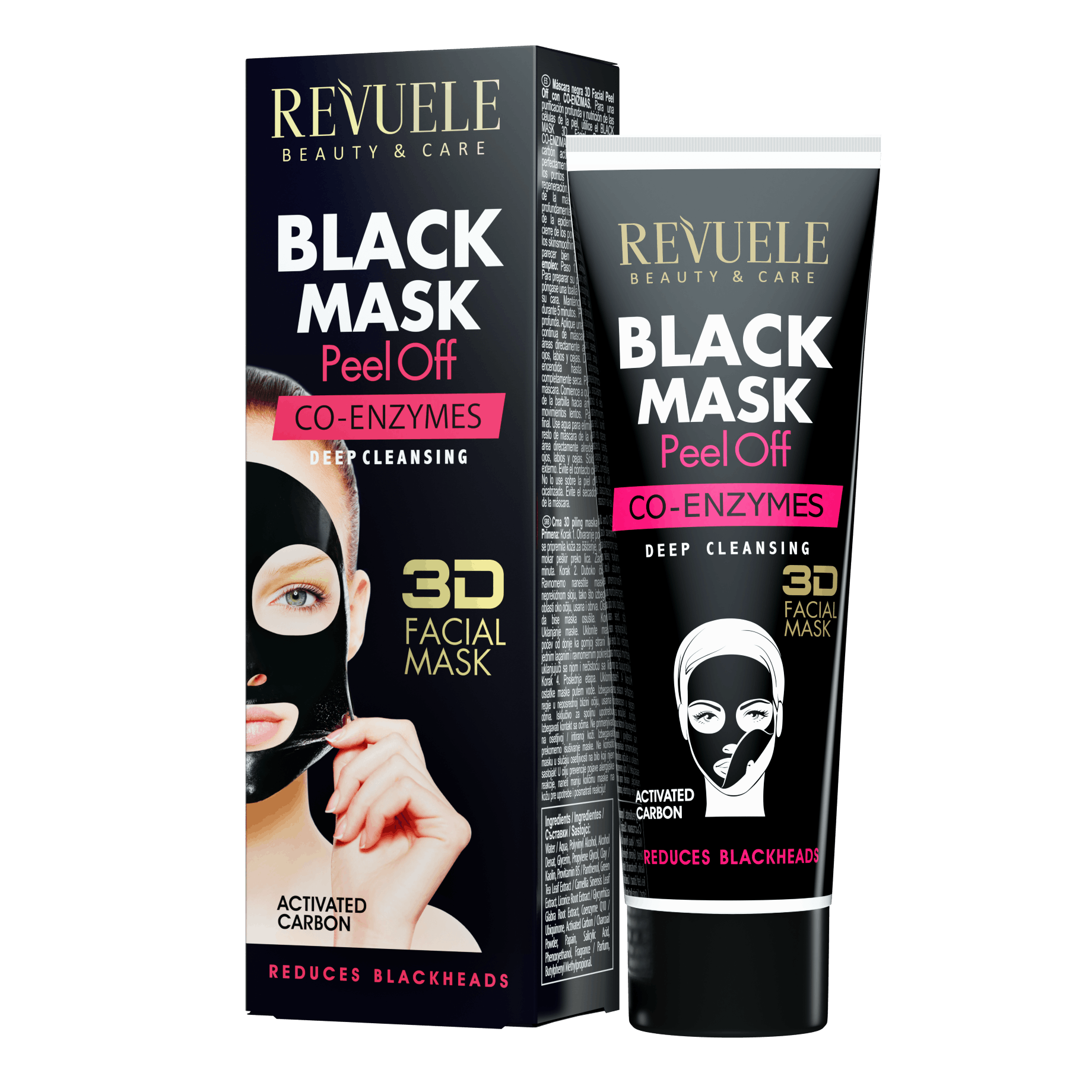 Revuele Black Mask Peel Off Co-Enzymes 80 ml