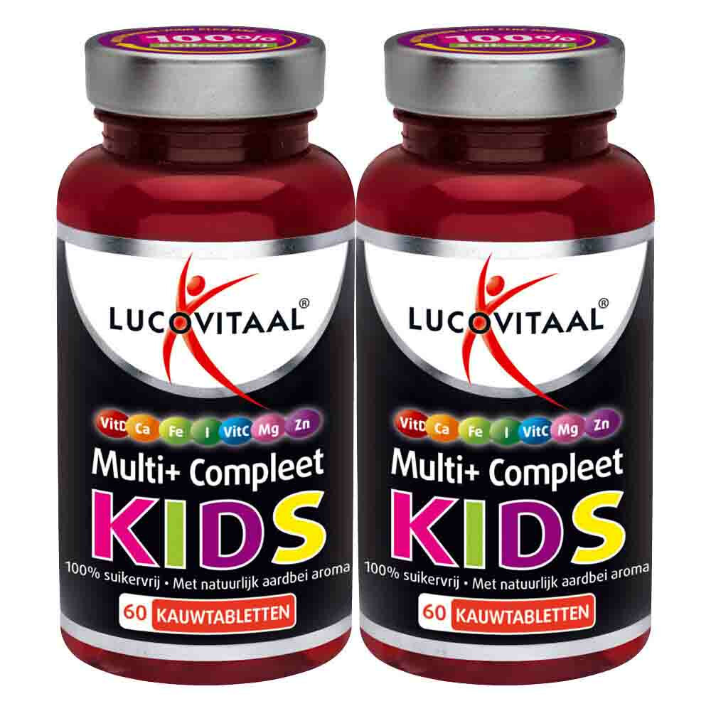 Lucovitaal Gratis Verzending: 2x  Multi+ Compleet Kids 60 tabletten