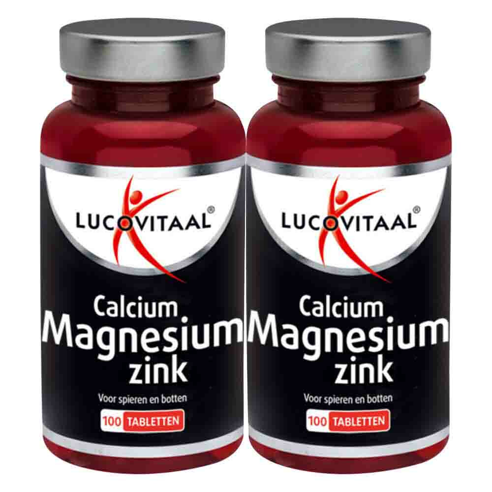 Lucovitaal Gratis Verzending: 2x  Calcium Magnesium Zink 100 tabletten