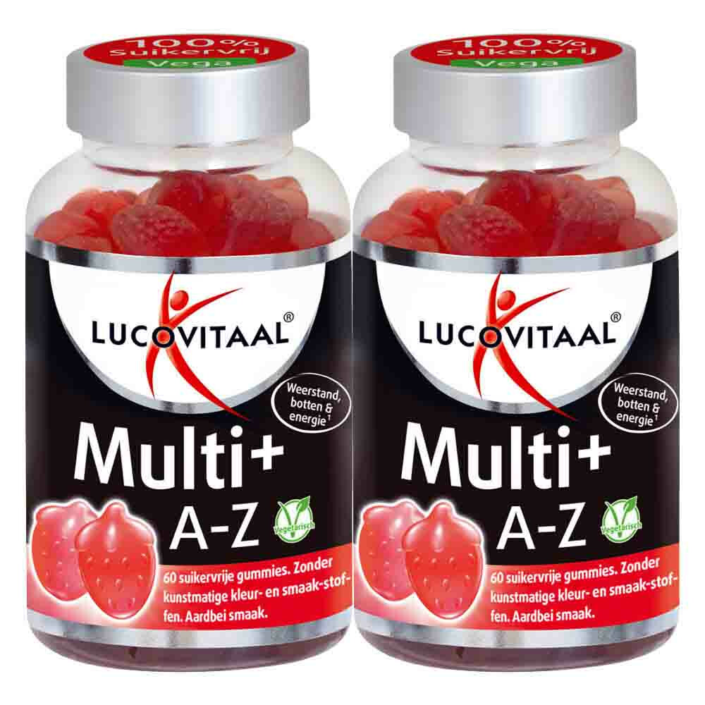 Lucovitaal Gratis Verzending: 2x  Vitamine Gummies Multi+ A tot Z 60 Gummies