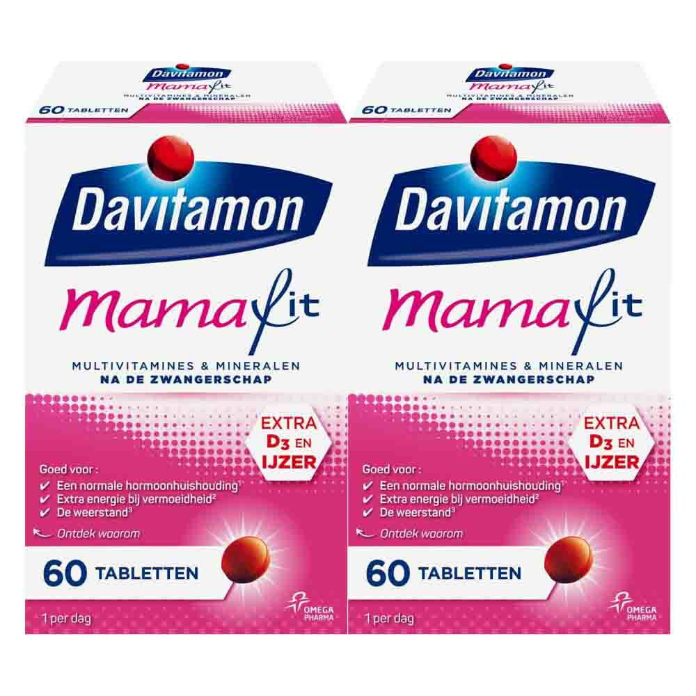 Davitamon Gratis Verzending: 2x  Compleet Mama Fit 60 tabletten