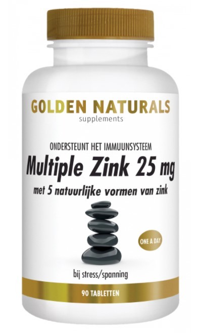 Golden Naturals Multiple zink 25 mg 90 Tabletten