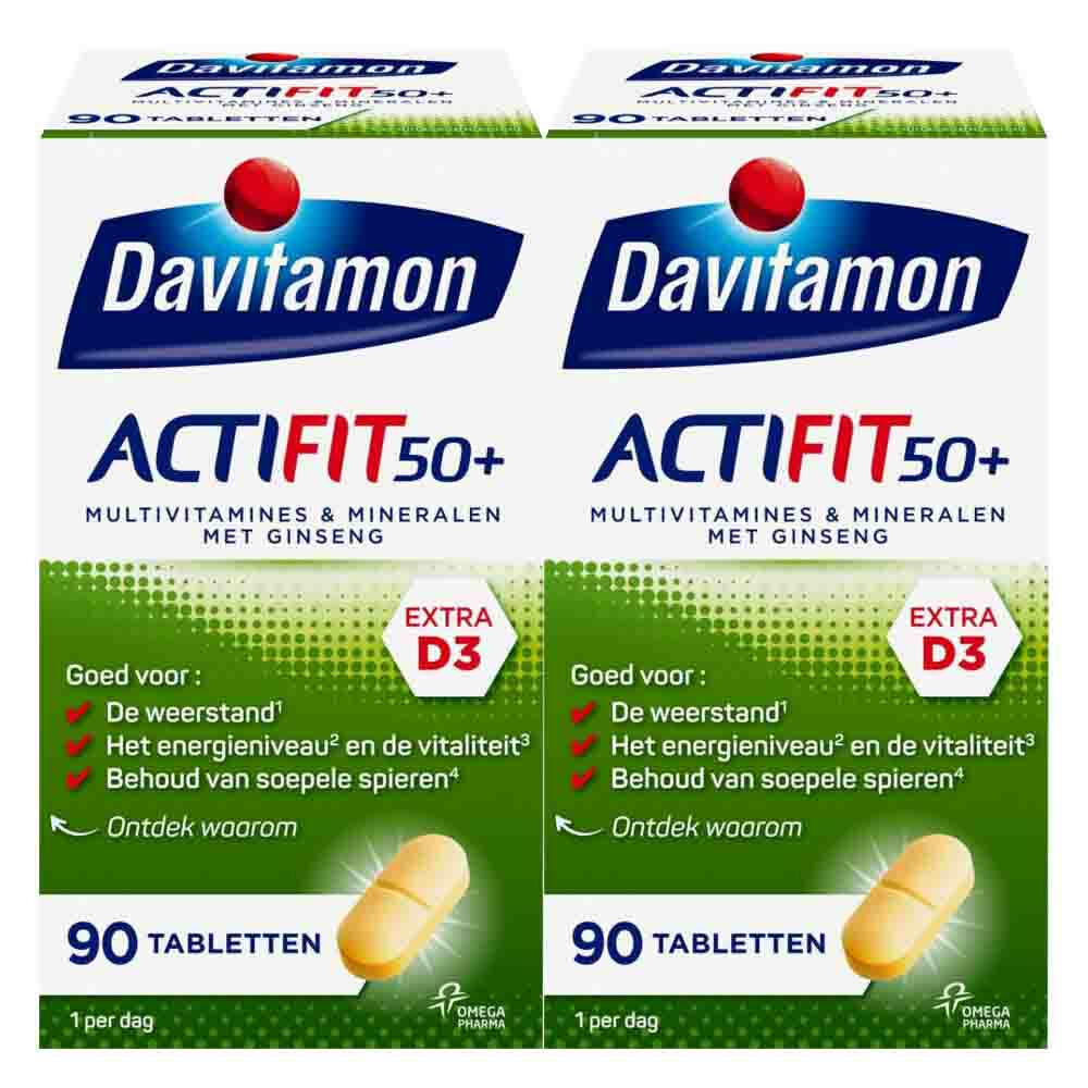 Davitamon Gratis Verzending: 2x  Actifit 50+ 90 tabletten