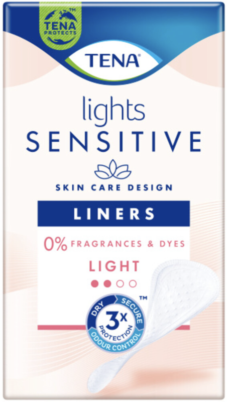 Tena Lights inlegkruisjes light gevoelige huid 28 Stuks